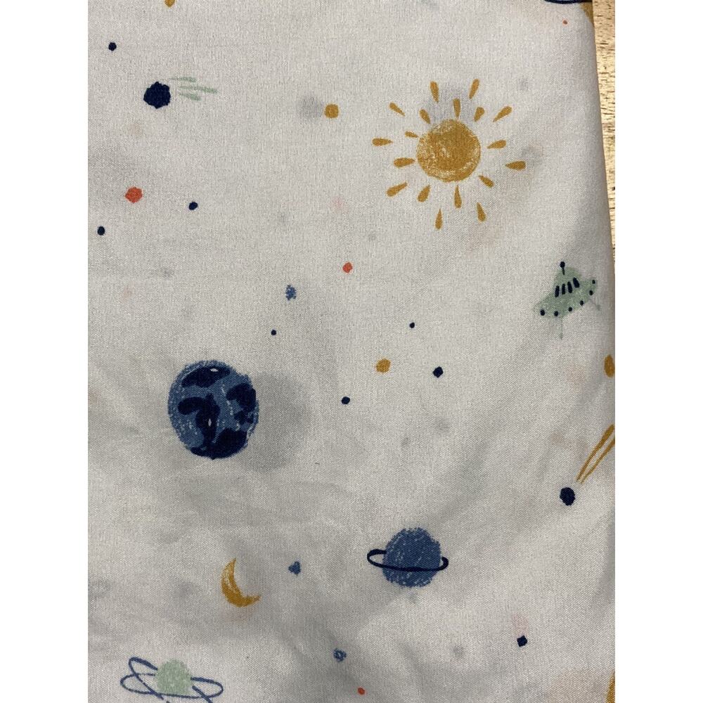 Pillowfort Planetary Playtime FULL Flat Sheet - Planets Space - Picture 4 of 6